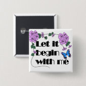 私から始めようことわざ花蝶 缶バッジ (正面&裏面)