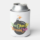 私から遠くに得る爆弾のおもしろい皮肉な 缶クーラー (缶正面)