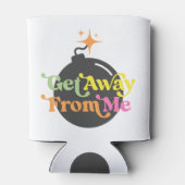 私から遠くに得る爆弾のおもしろい皮肉な 缶クーラー (裏面)