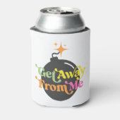 私から遠くに得る爆弾のおもしろい皮肉な 缶クーラー (缶裏面)