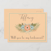 私かわいらしの花嫁フローラか ポストカード (正面/裏面)