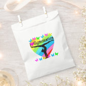 私かわいらしは体操レインボーデザインが大好き フェイバーバッグ (クリップ留めされた状態)