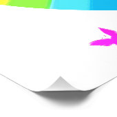 私かわいらしは体操レインボーデザインが大好き フォトプリント (角)