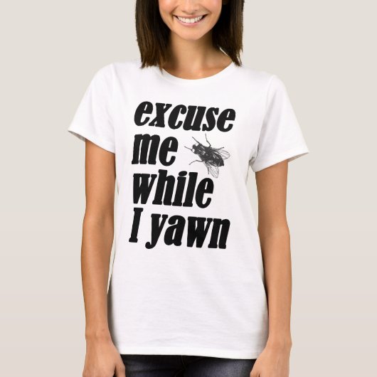 私があくびをする間、私を許して下さい Tシャツ (正面)