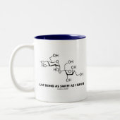 私があってもいいと甘いですちょうど(サッカロースの分子) ツートーンマグカップ (左)