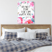 私があなたと一緒にいることを恐れてはいけない引用文聖書の聖句イザヤ キャンバスプリント (インサイチュ (寝室))