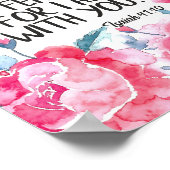 私があなたと一緒にいることを恐れてはいけない引用文聖書の聖句イザヤ ポスター (角)