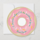 私があなたなしでする何をIドーナツ 招待状 (正面)