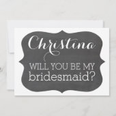 私があなたなしで新婦付添人をすることを傾斜した黒板Iは言います 招待状 (裏面)