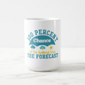 私があなたに予測を伝える可能性は100% コーヒーマグカップ (中央)