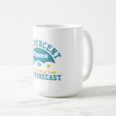 私があなたに予測を伝える可能性は100% コーヒーマグカップ (正面右)