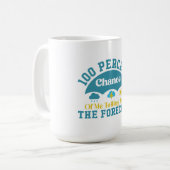 私があなたに予測を伝える可能性は100% コーヒーマグカップ (正面左)