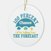 私があなたに予測を伝える可能性は100% セラミックオーナメント (左)