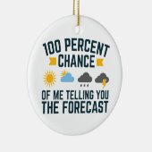 私があなたに予測を伝える可能性は100% セラミックオーナメント (右)