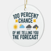 私があなたに予測を伝える可能性は100% セラミックオーナメント (左)