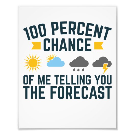 私があなたに予測を伝える可能性は100% フォトプリント            (正面)