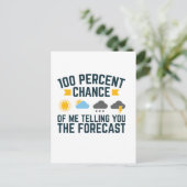 私があなたに予測を伝える可能性は100% ポストカード (スタンド正面)