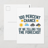 私があなたに予測を伝える可能性は100% ポストカード (正面/裏面)