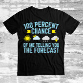 私があなたに予測を伝える可能性は100% Tシャツ