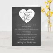 私があなたに対して好きなこと、愛する理由 カード (黄色い花)