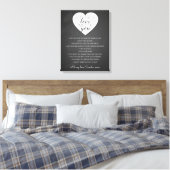 私があなたに対して好きなこと、愛する理由 キャンバスプリント (インサイチュ (寝室))