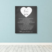 私があなたに対して好きなこと、愛する理由 キャンバスプリント (インサイチュ (ウッドフロア))
