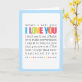 私があなたに言えば私はあなたを愛し空白のているグリーティングカード カード (黄色い花)