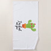 私があなたに贈り物のカップル ビーチタオル (正面)