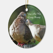 私があなたのためにだけささやく私のLovey Doveyです セラミックオーナメント (左)