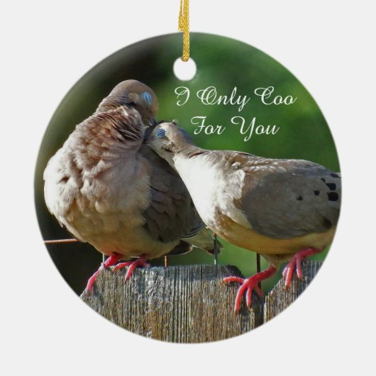 私があなたのためにだけささやく私のLovey Doveyです セラミックオーナメント (裏面)