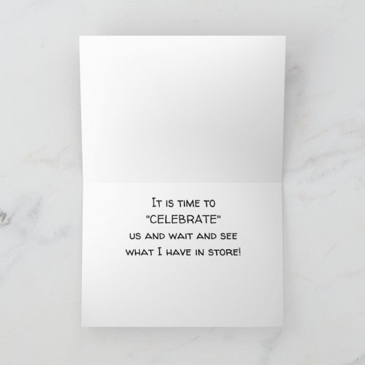 私があなたのために持っているものを見る"特別な日または夜 カード (内部)