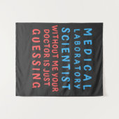 私があなたの医者を持っていない医学検査医 タペストリー (正面(横))