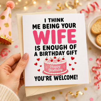 私があなたの妻であることが誕生日プレゼントとして十分だと思う シーズンカード
