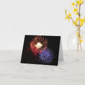 私があなたの私を考えるとき花火を見て下さい カード (黄色い花)