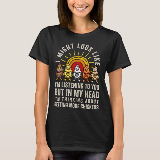 私があなたの話を聞いているように見えても頭の中ではH Tシャツ (正面)