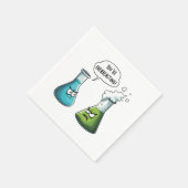 私があなたは考えおたく科学を過剰おもしろいに反応 スタンダードカクテルナプキン (角)