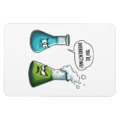 私があなたは考えおたく科学を過剰おもしろいに反応 マグネット (横)