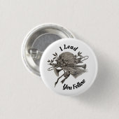 私があなたを導く後を追ヴィンテージバンド楽器 缶バッジ (正面&裏面)