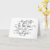 私があなたを必要とする理由 – おもしろい Bridesmaid Proposal カード (黄色い花)