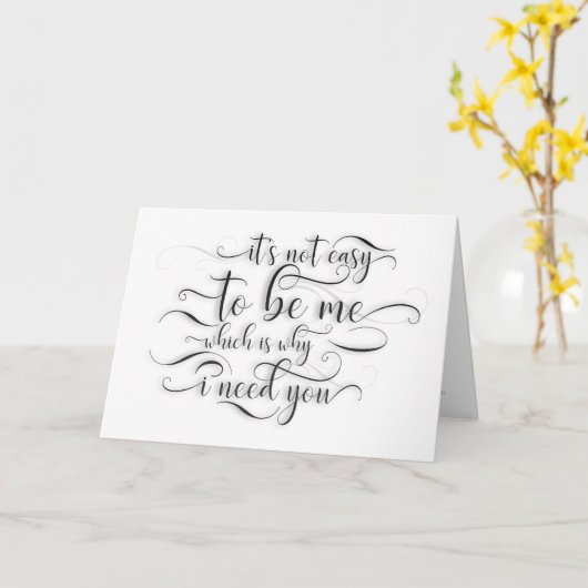 私があなたを必要とする理由 – おもしろい Bridesmaid Proposal カード (黄色い花)