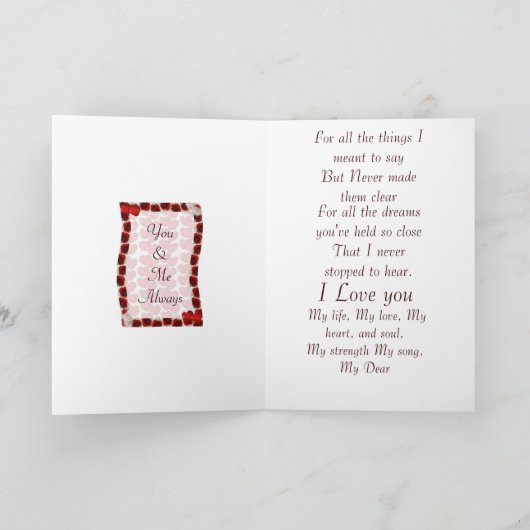 私があなたを愛しているからといって カード (内部)