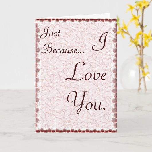 私があなたを愛しているからといって カード (黄色い花)