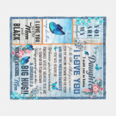 私があなたを愛していることを知って欲しいあなたは私のサンシャイン フリースブランケット (正面(横))