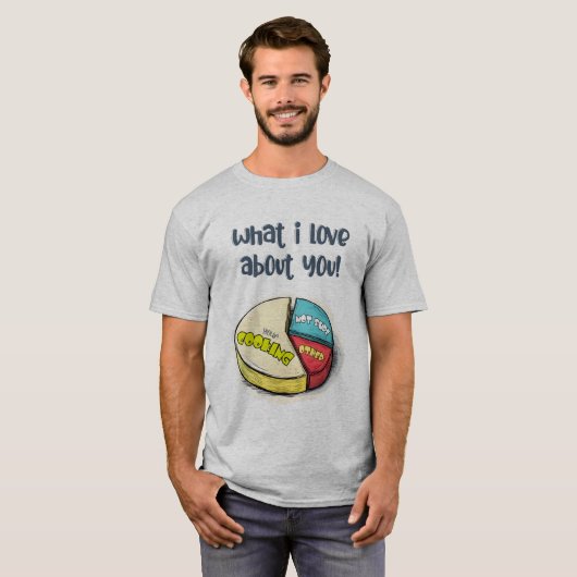私があなたを愛すること | 料理まず! Tシャツ (正面フル)