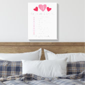 私があなたを愛する理由のすべては。私たちが愛する10の理由 キャンバスプリント (インサイチュ (寝室))