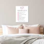 私があなたを愛する理由のすべては。私たちが愛する10の理由 キャンバスプリント