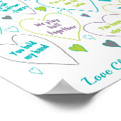 私があなたを愛する理由母の日の贈り物 ポスター (角)