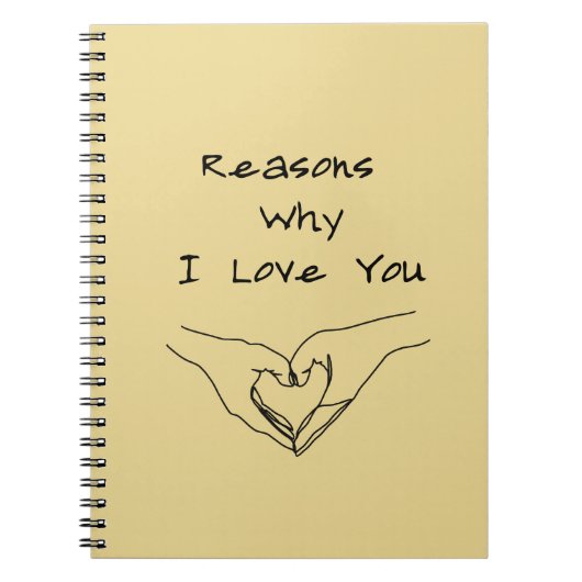 私があなたを愛する理由 ノートブック (正面)