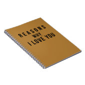 私があなたを愛する理由 ノートブック (右側)