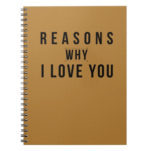 私があなたを愛する理由 ノートブック (正面)
